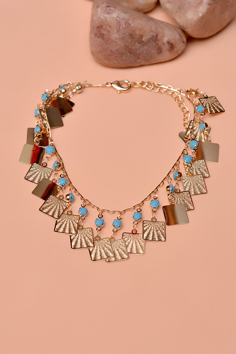 Daily Wear Sky Blue Anklet