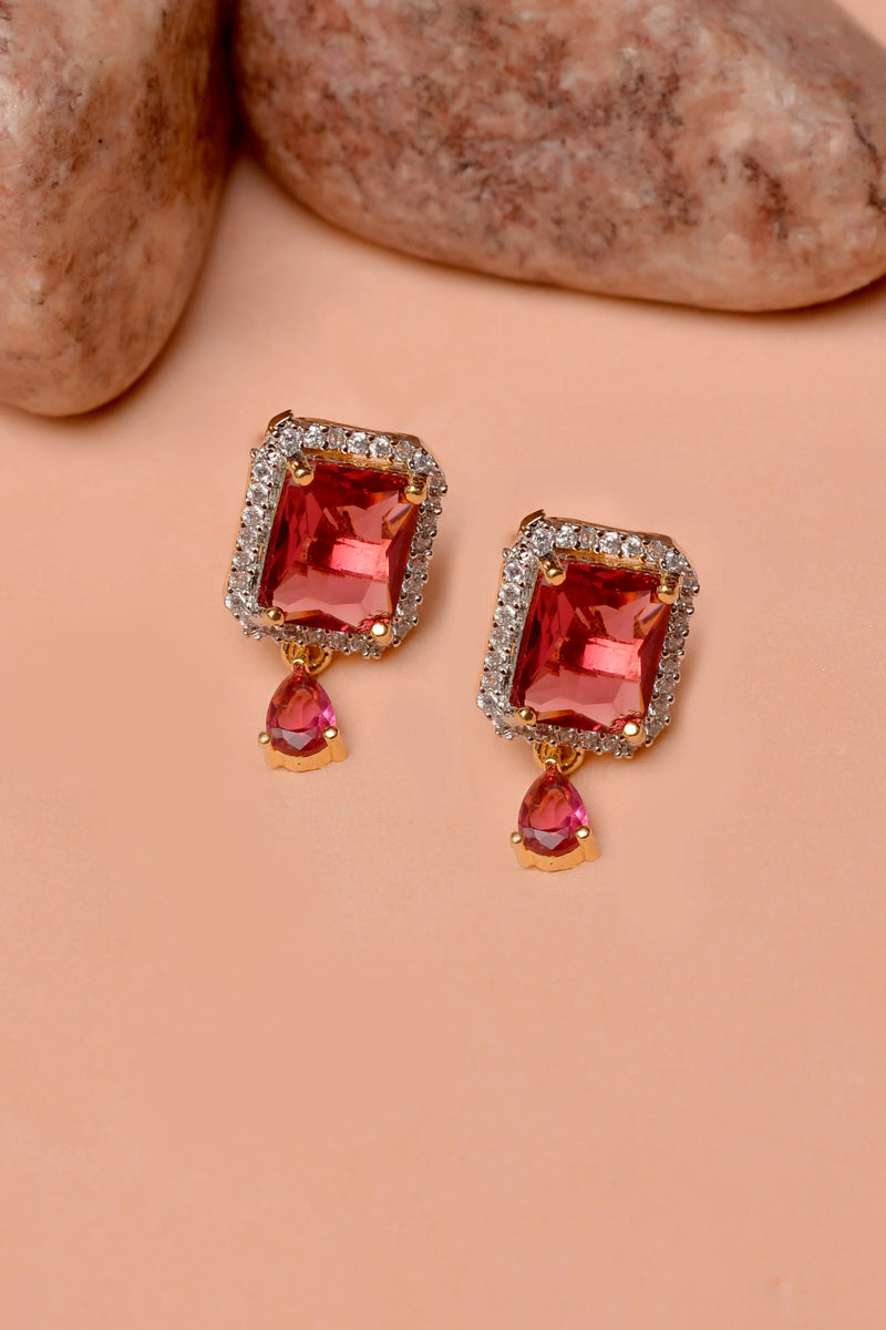 Daily Wear Red Ear Studs