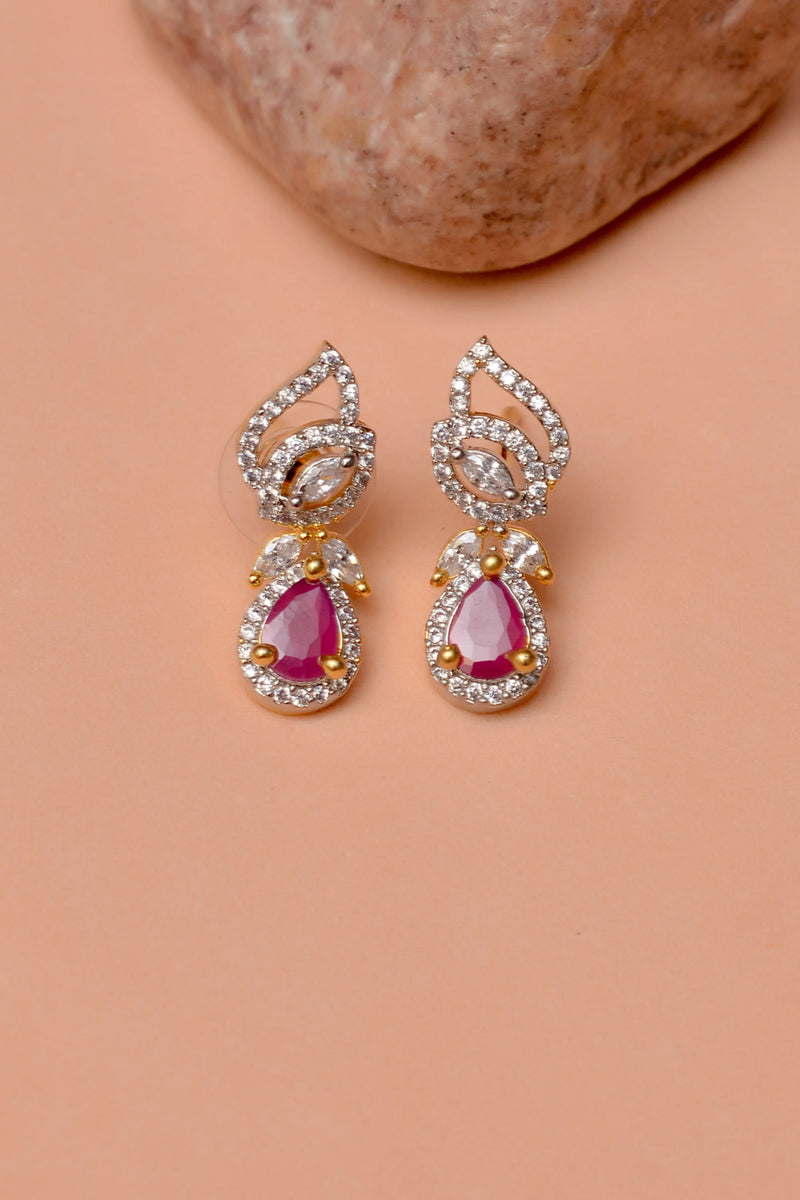 Daily Wear Red Ear Studs