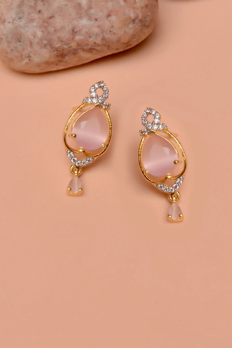 Daily Wear Pink Ear Studs
