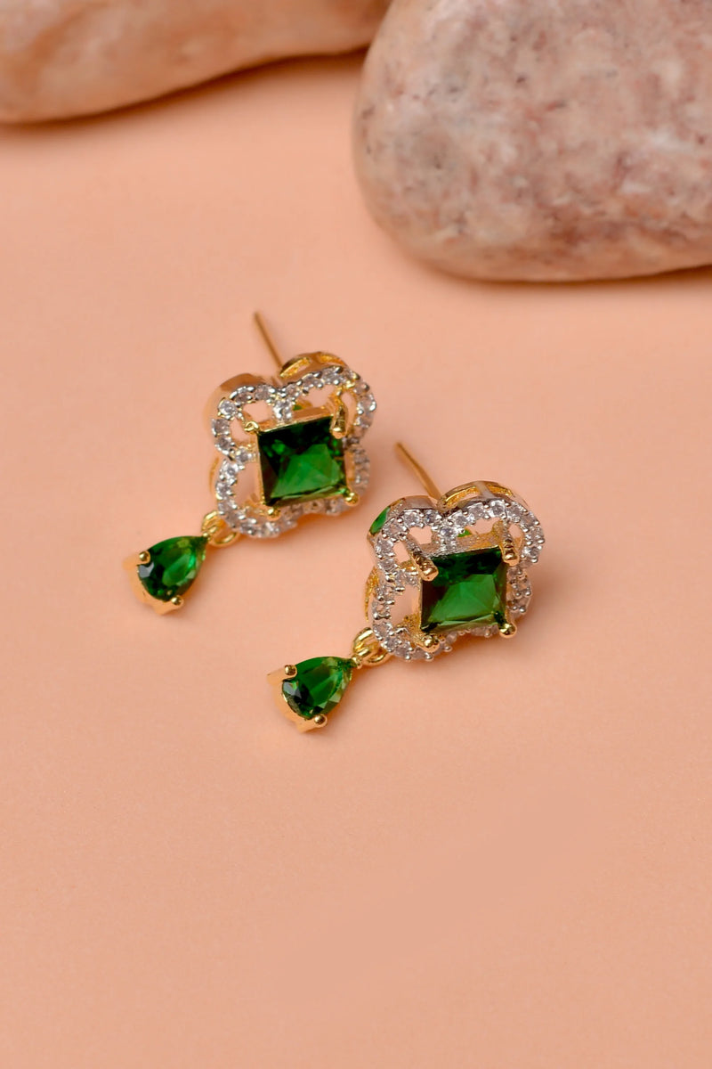 Daily Wear Green Earrings