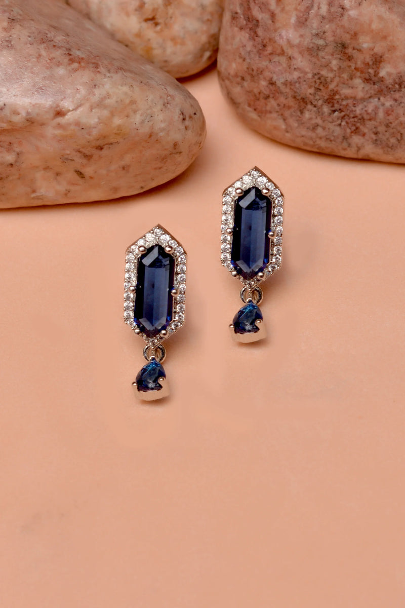 Daily Wear Blue Earrings