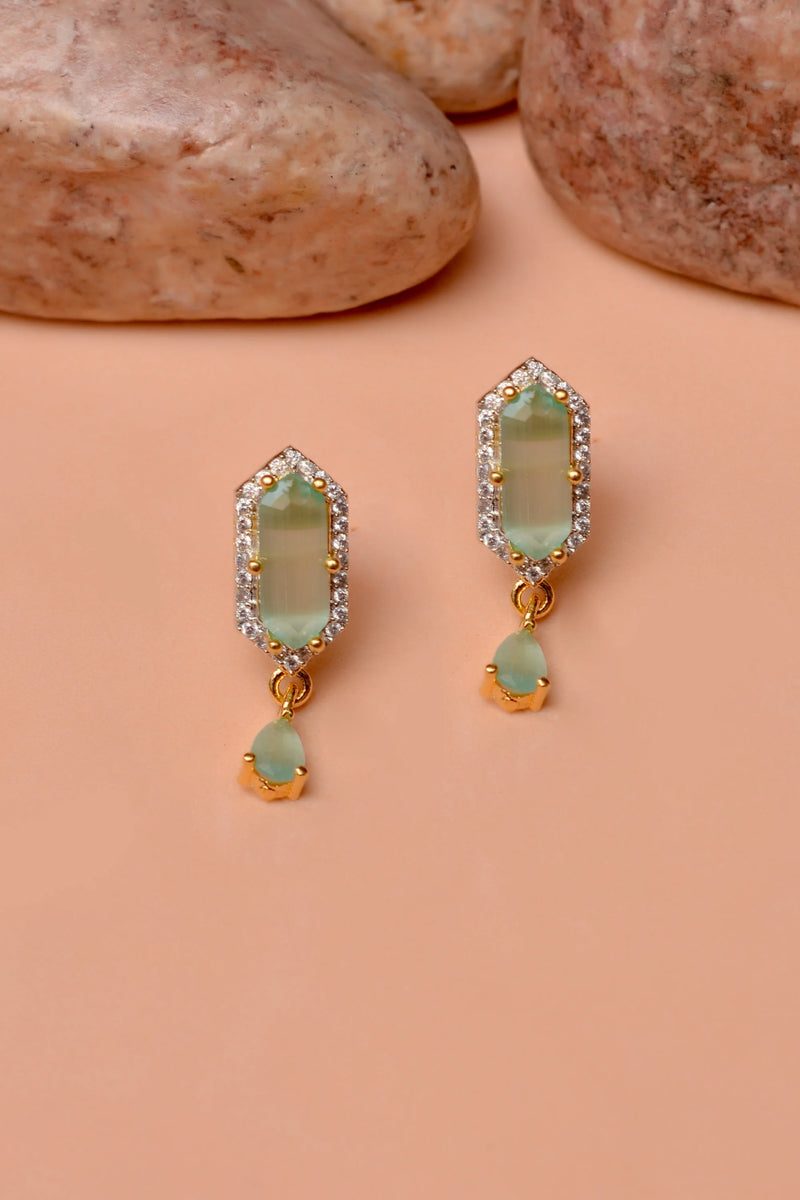 Daily Wear Green Earrings