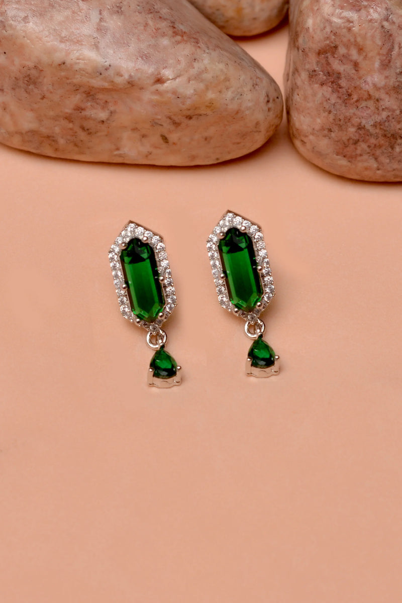 Daily Wear Green Earrings