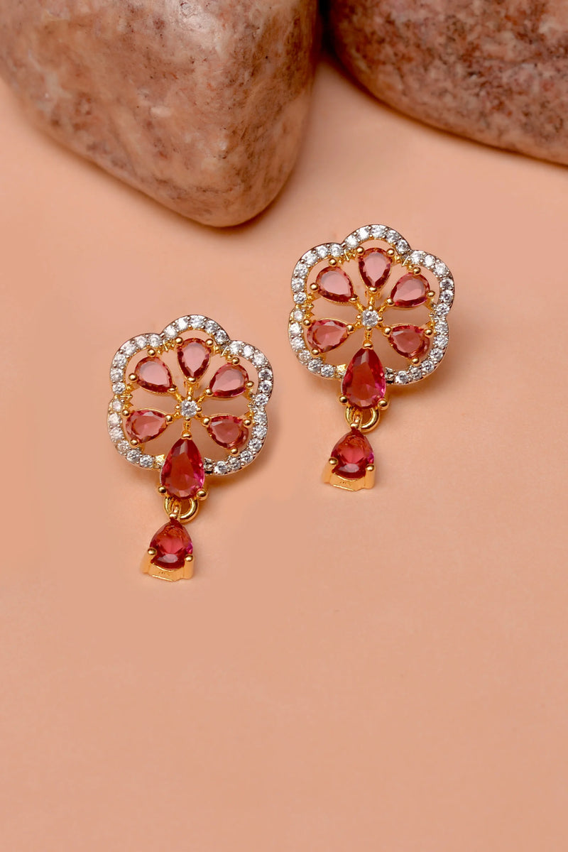 Daily Wear Red Ear Studs