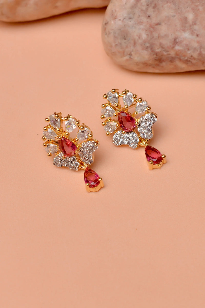 Daily Wear Red Ear Studs