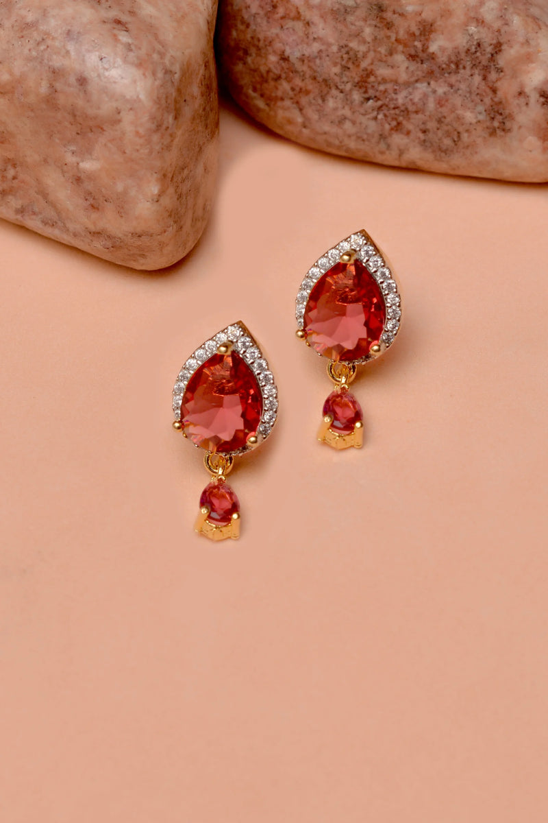 Daily Wear Red Ear Studs