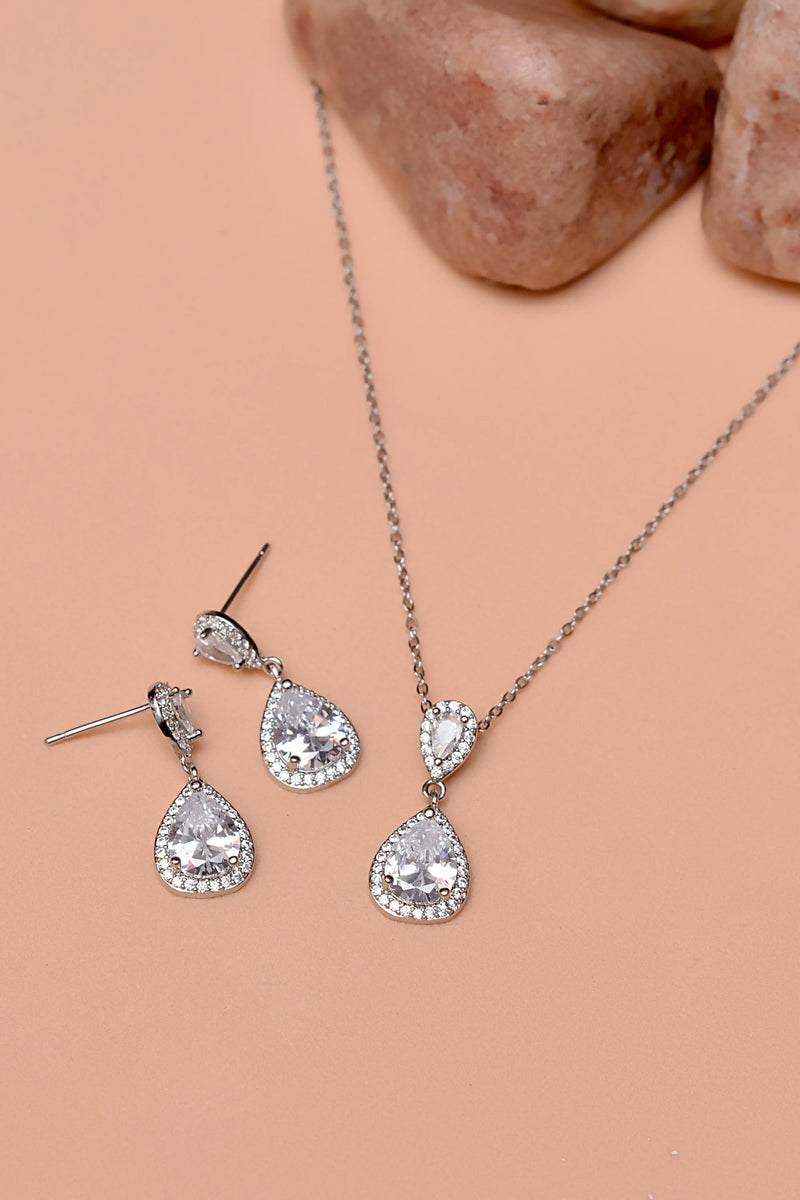 Daily Wear Silver Locket Set