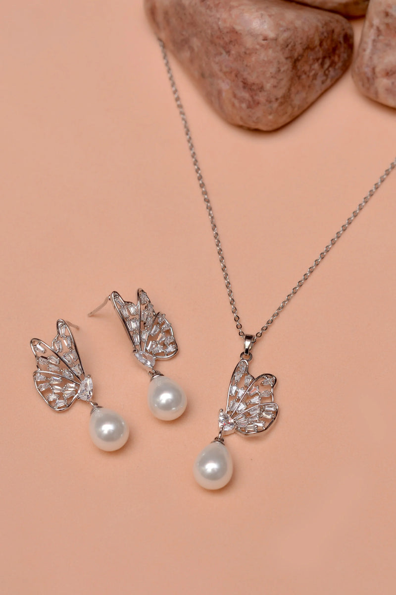 Daily Wear Silver Locket Set