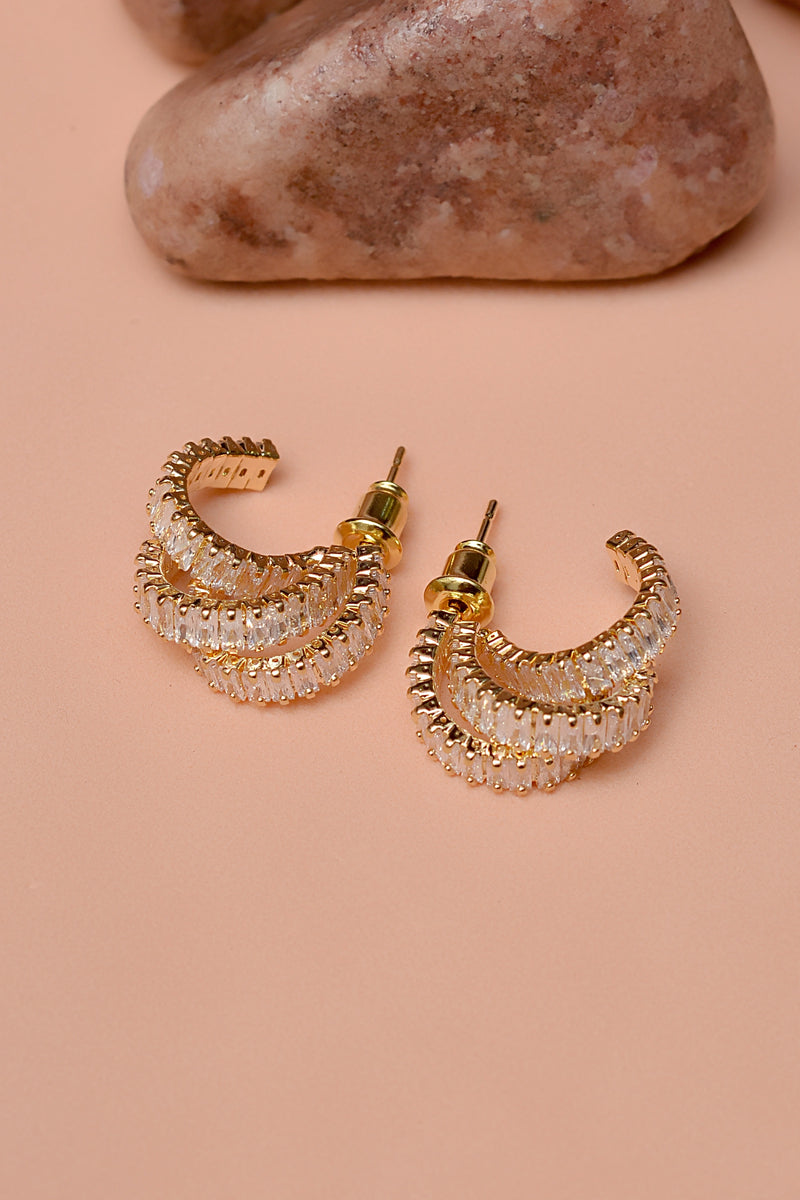 Daily Wear Golden Earrings