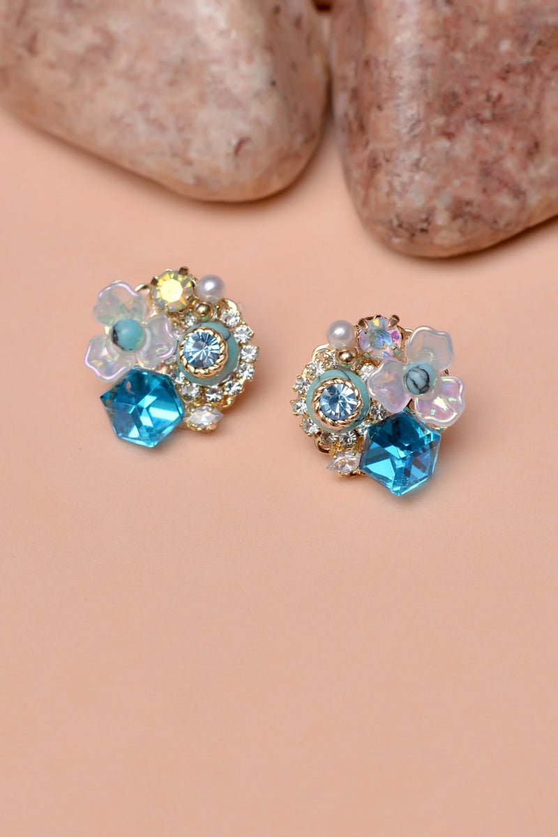 Daily Wear Blue Earrings