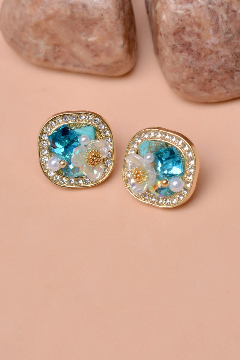 Daily Wear Blue Earrings