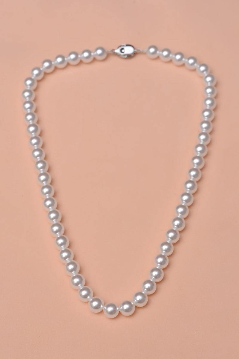 Daily Wear White Maala Necklace