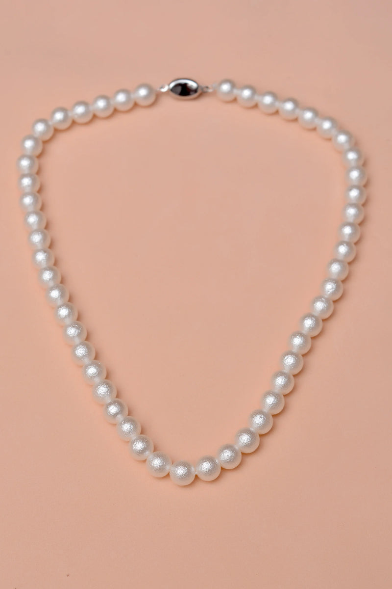 Daily Wear White Maala Necklace