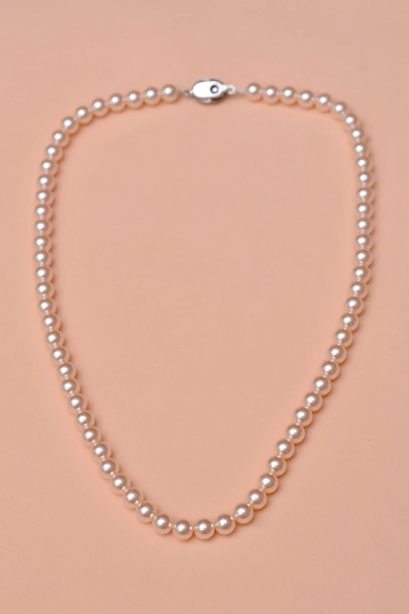 Daily Wear White Maala Necklace