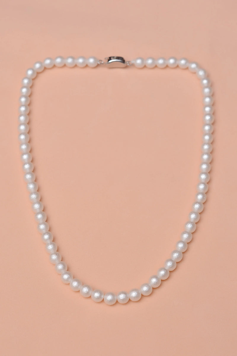 Daily Wear White Maala Necklace