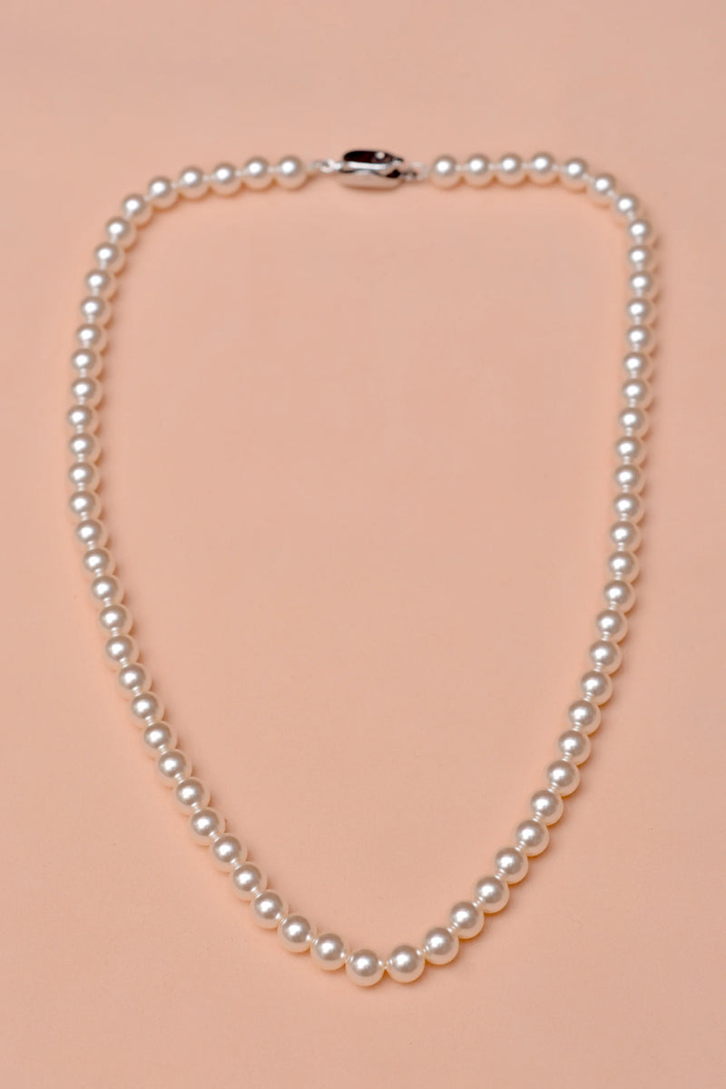 Daily Wear White Maala Necklace