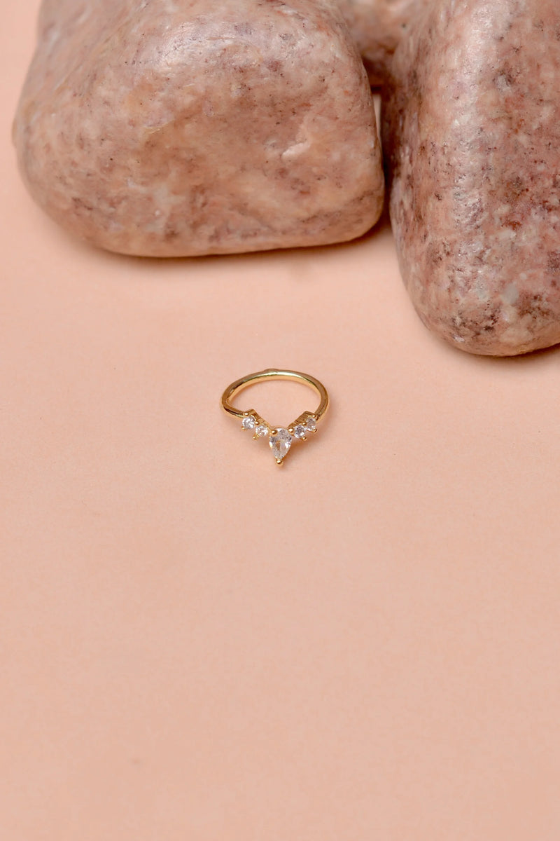 Daily Wear Golden Nose Ring