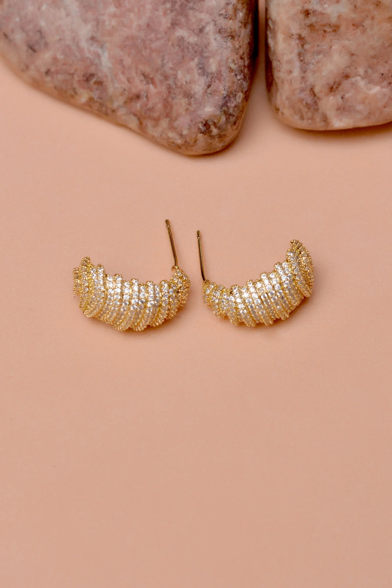Daily Wear Golden Hoop Earrings