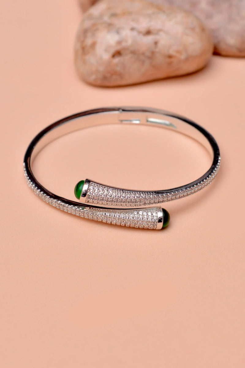 Size 2-0 Daily Wear Green Karra Bangle