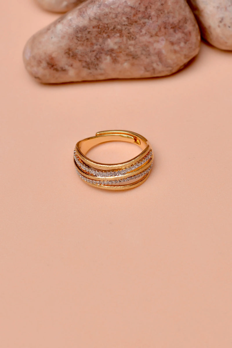 Size 0 Daily Wear Golden Ring