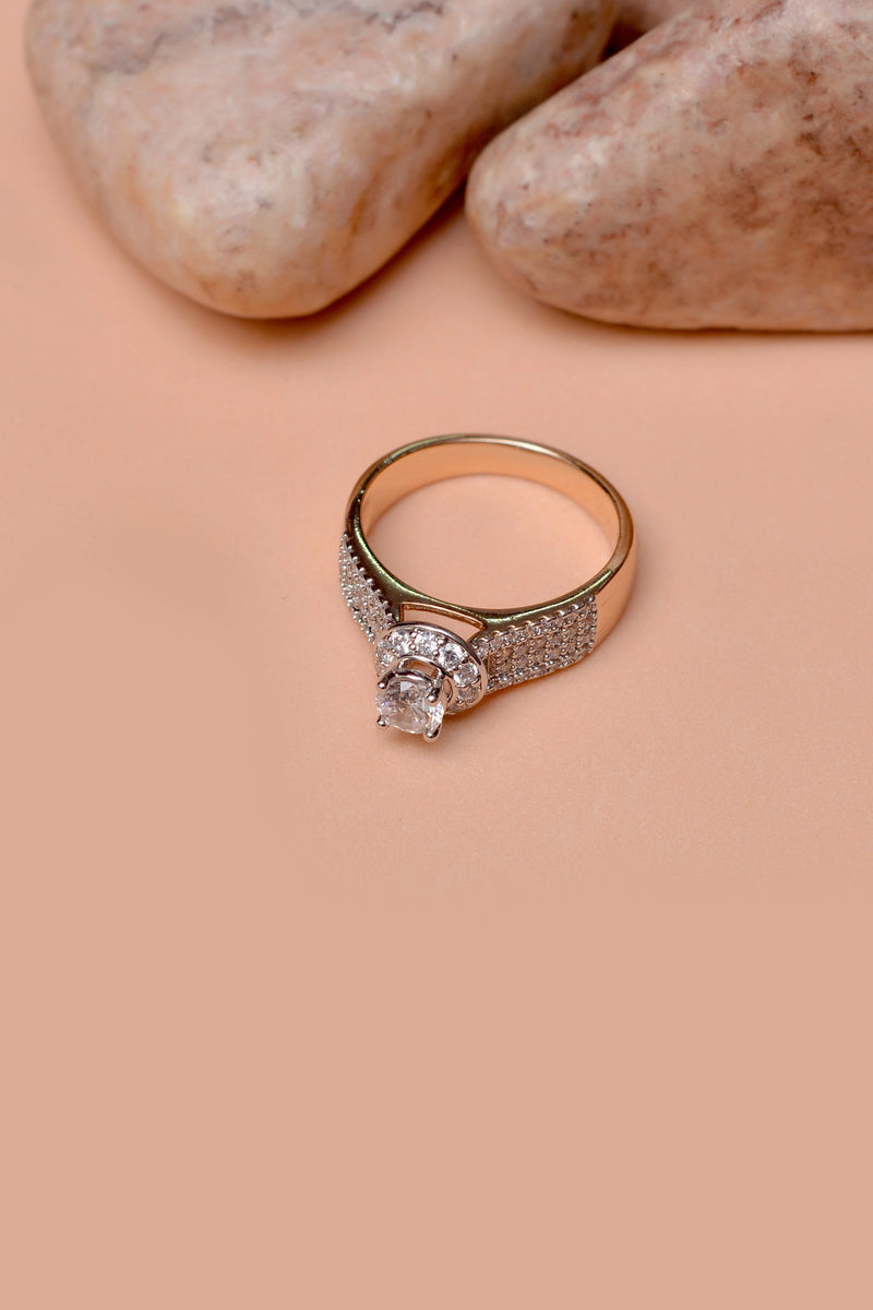 Size 8 Daily Wear Dual Tone Ring