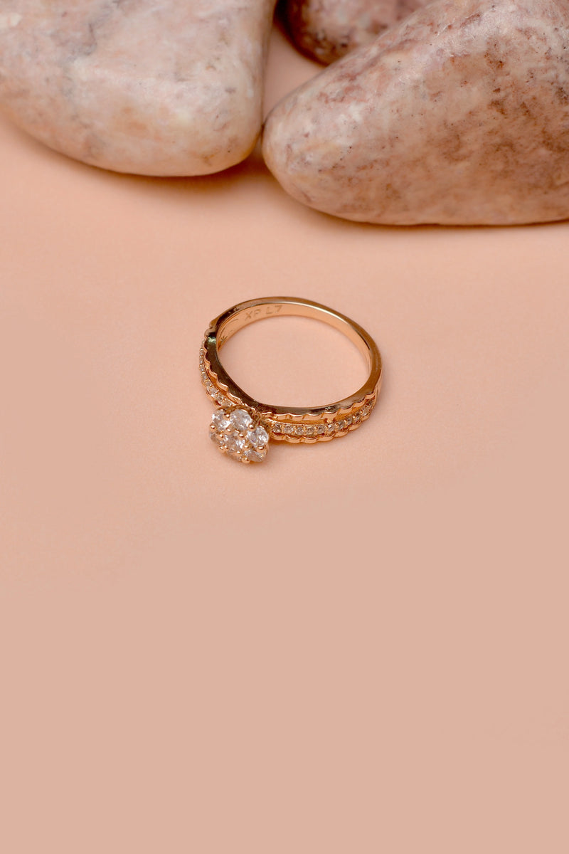 Size 6 Daily Wear Golden Ring