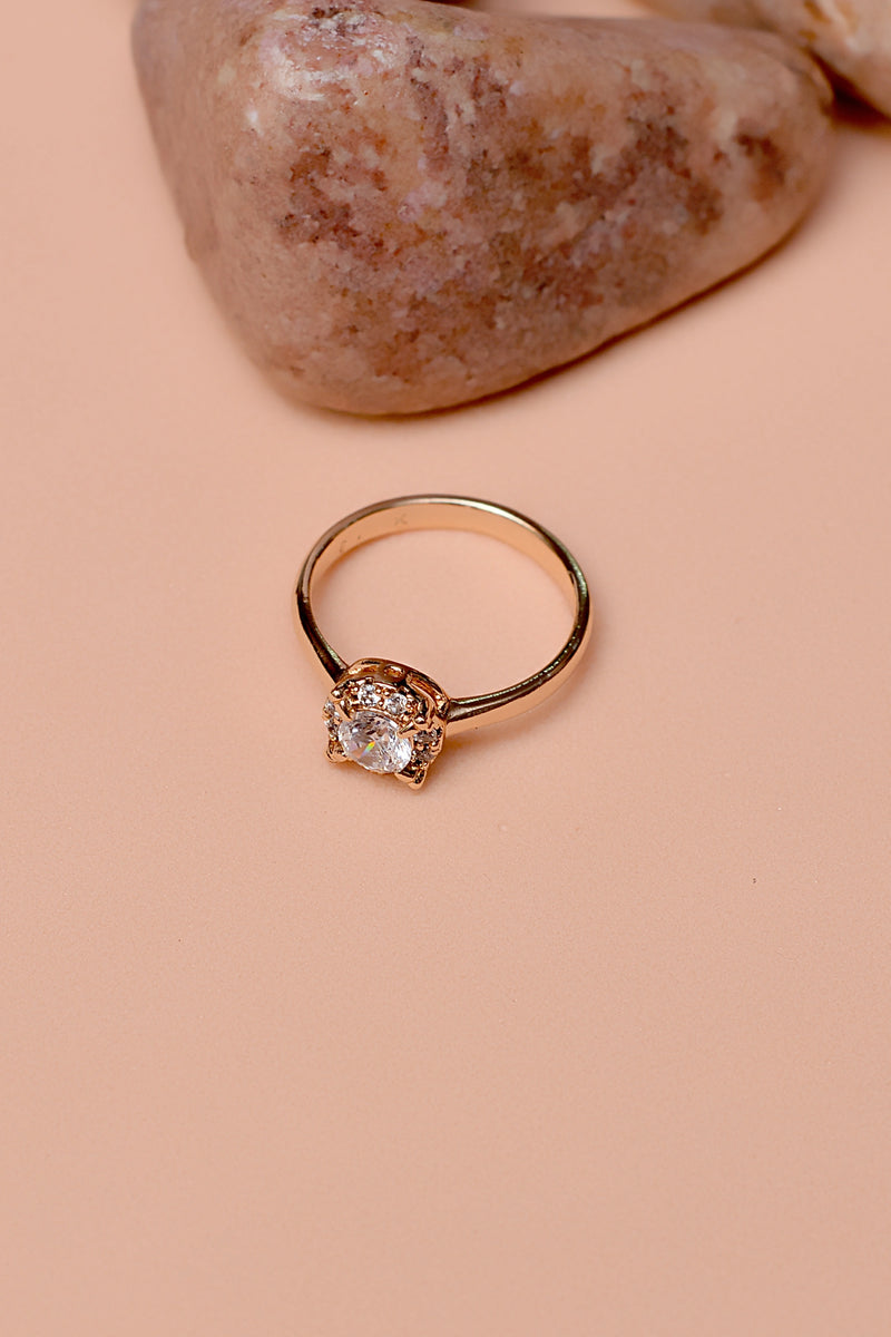 Size 9 Daily Wear Golden Ring