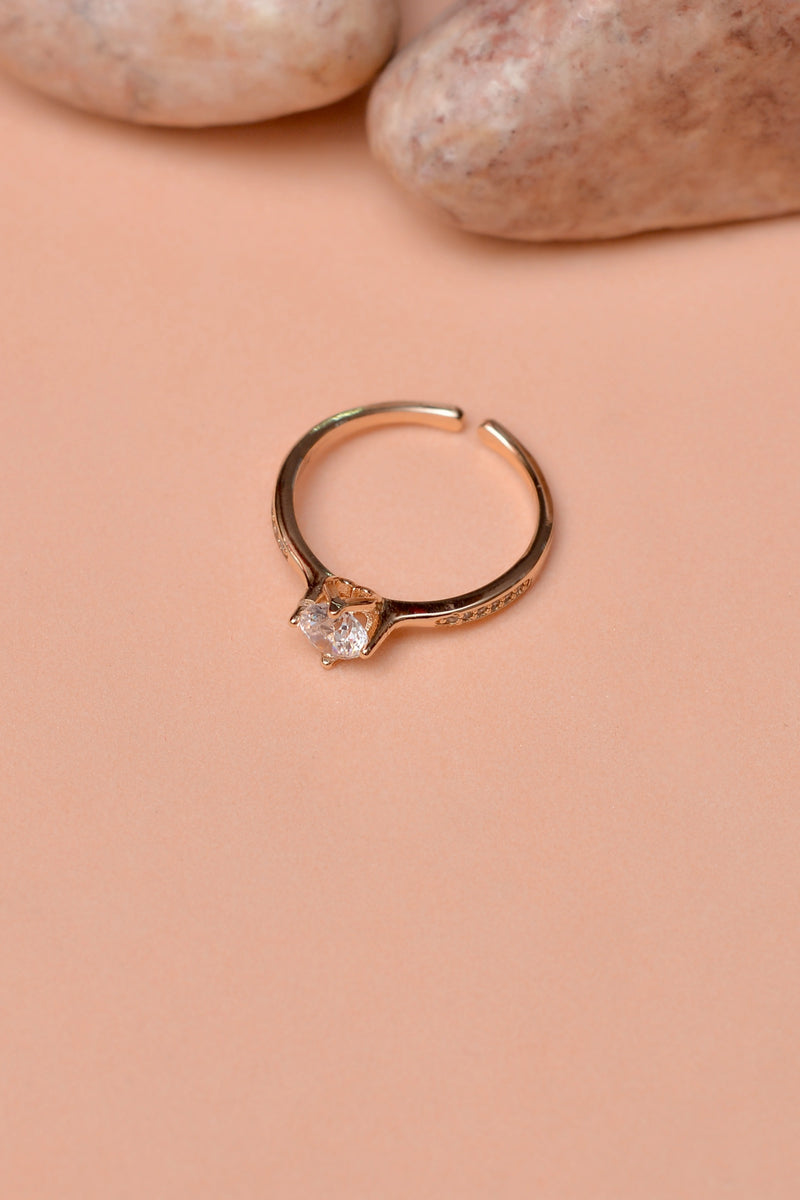 Size 6 Daily Wear Golden Ring