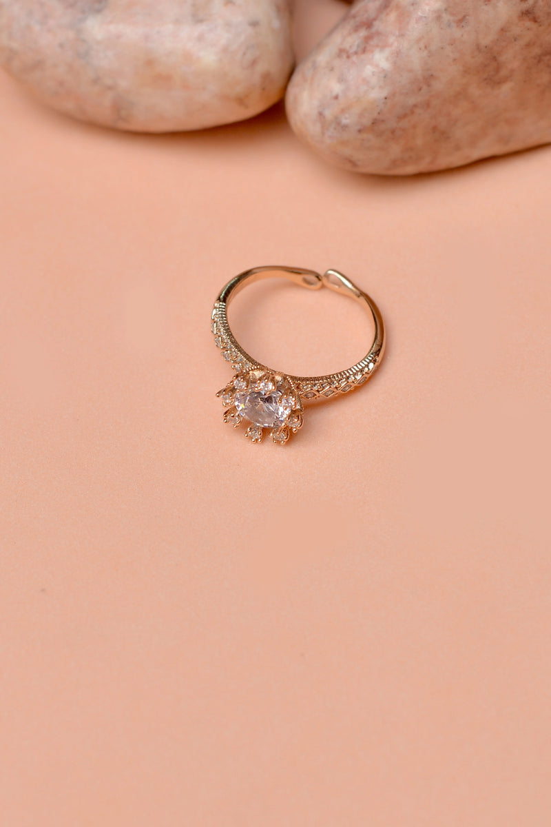 Size 0 Daily Wear Golden Ring