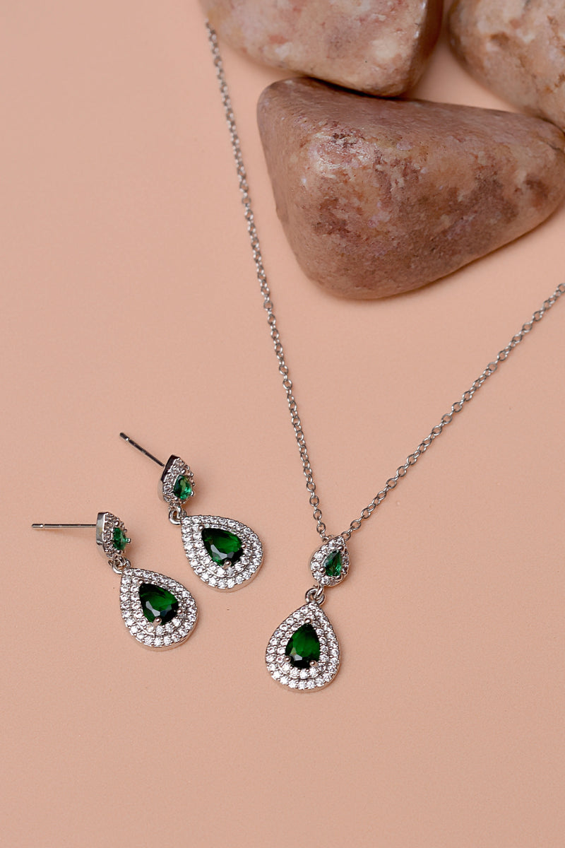 Daily Wear Green Locket set