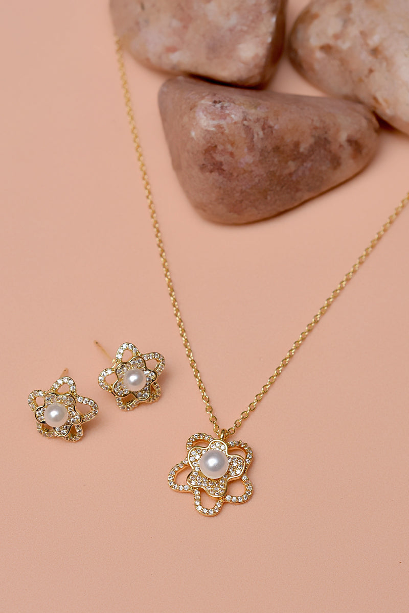 Daily Wear White Locket set
