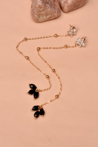 Party Wear Black Earrings