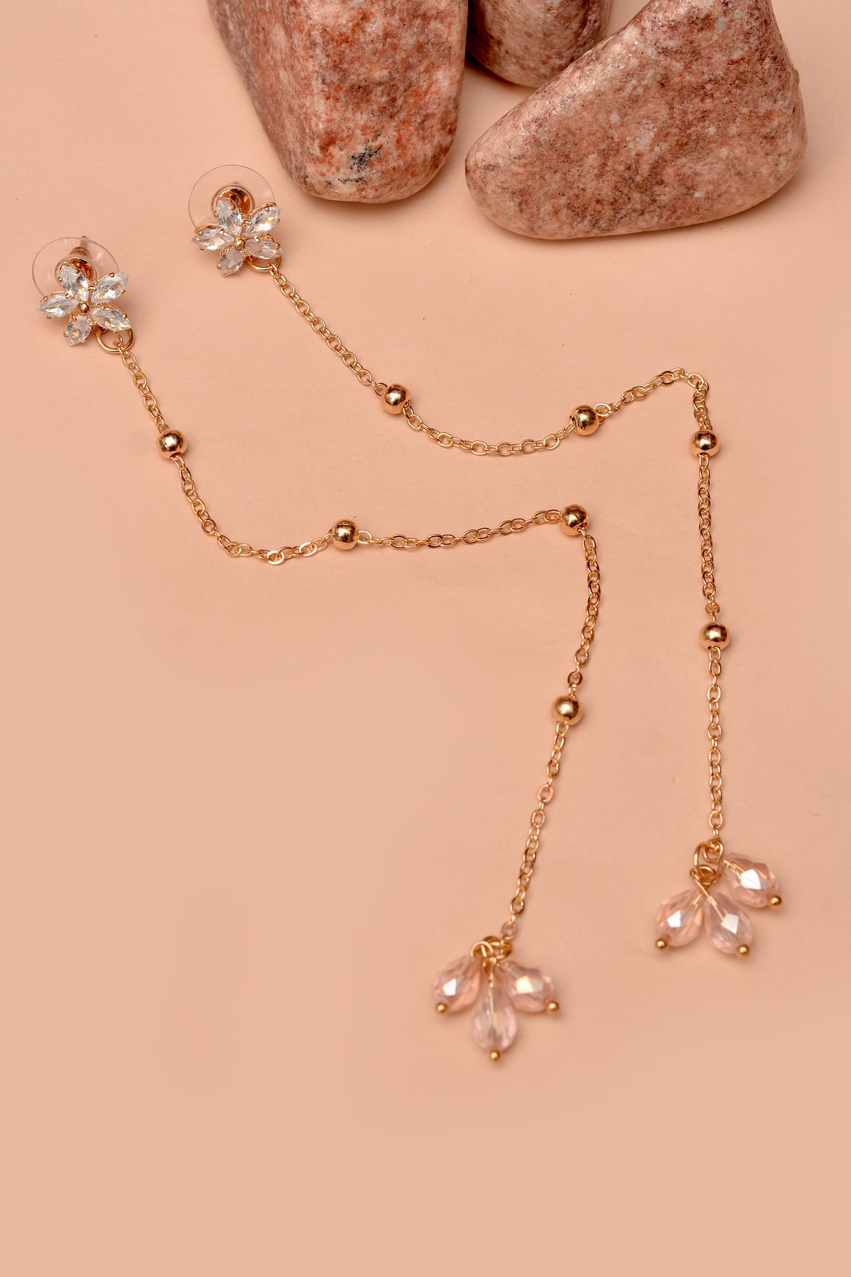 Party Wear Pink Earrings
