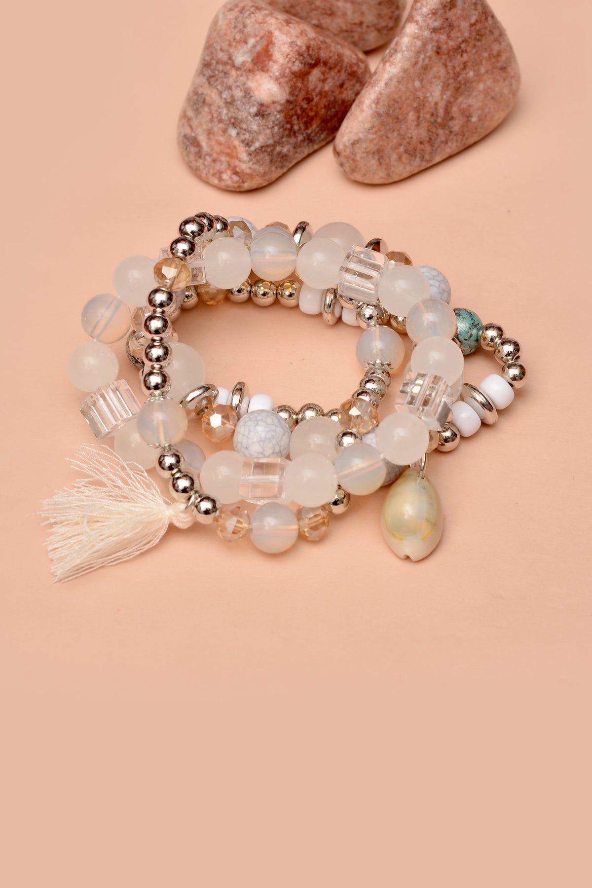 Party Wear White Bracelet