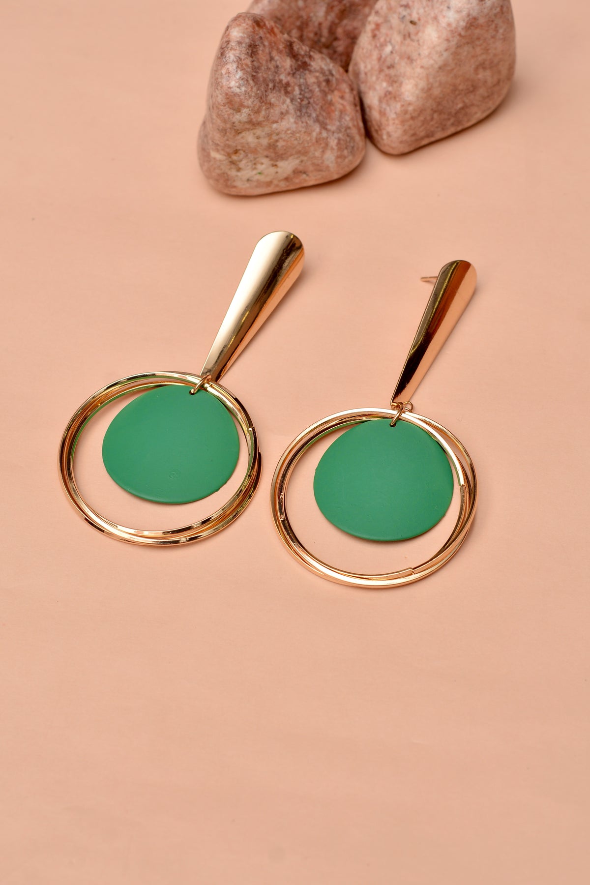 Party Wear Green Earrings