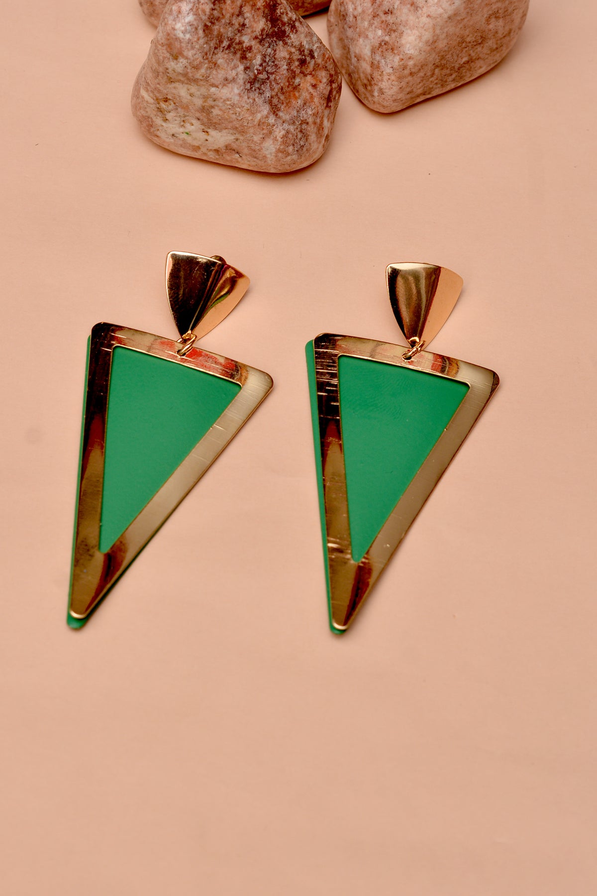 Party Wear Green Earrings