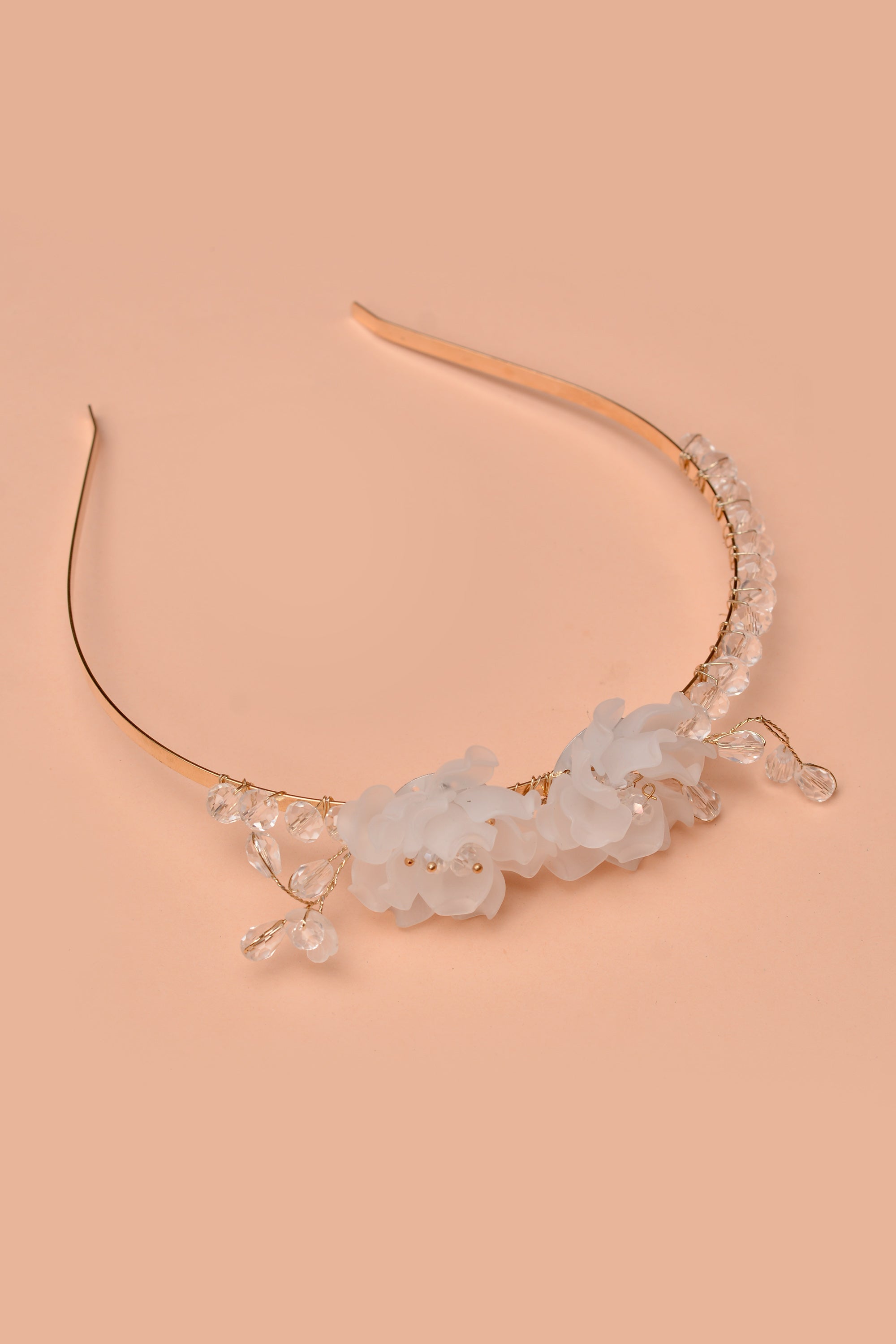 Party Wear White Hair Accessories