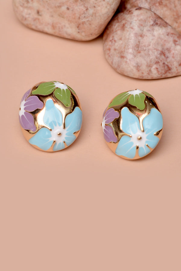 Party Wear Blue Earrings