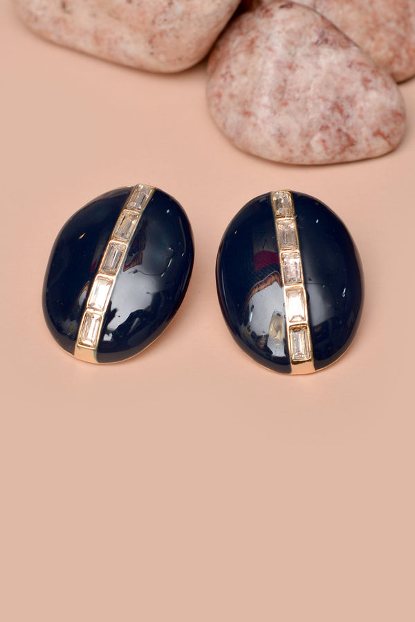 Party Wear Black Earrings