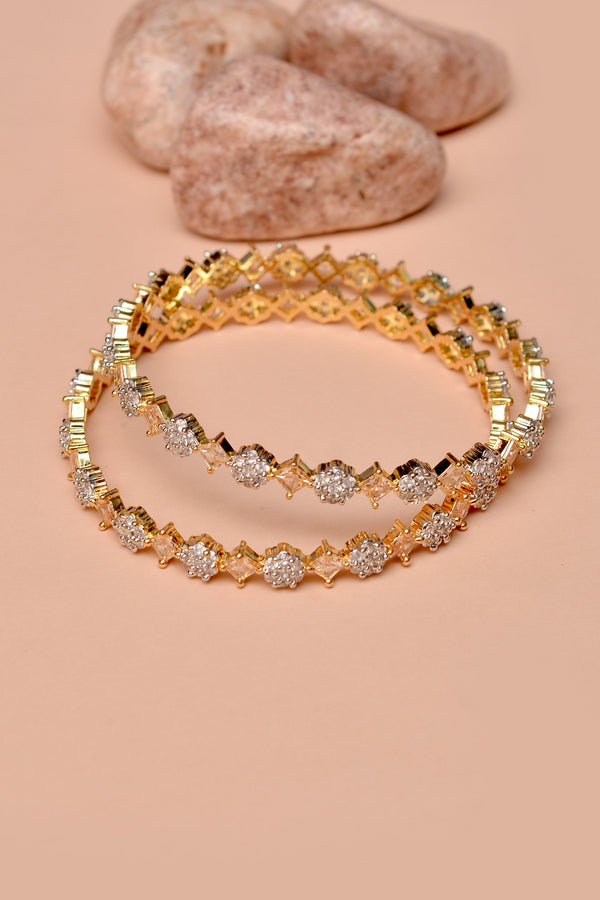 Size 2-6 Party Wear Champagne Bangles