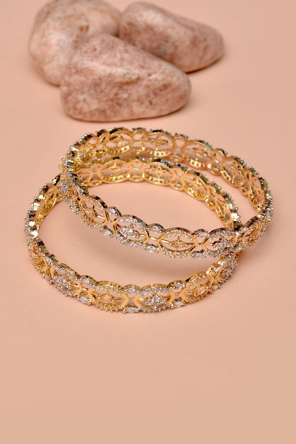 Size 2-6 Party Wear Champagne Bangles