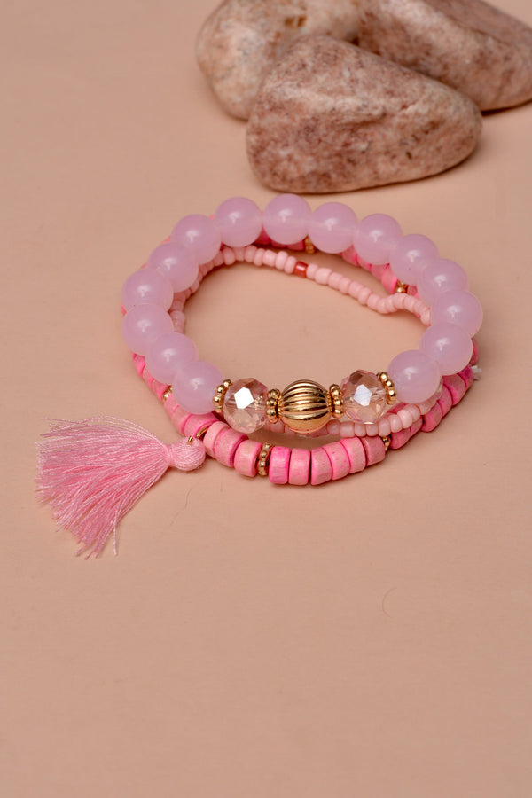 Party Wear Pink Bracelet