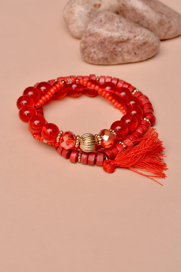 Party Wear Red Bracelet