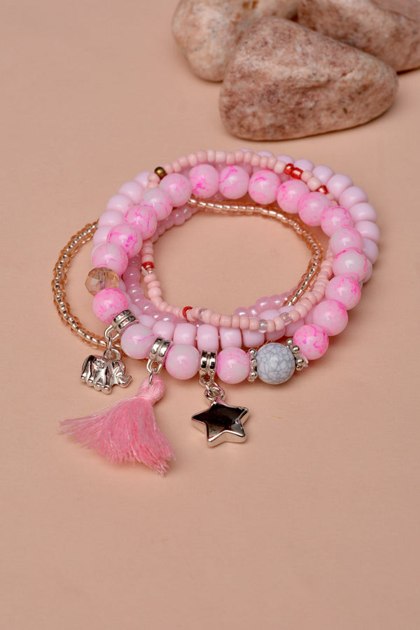 Party Wear Pink Bracelet