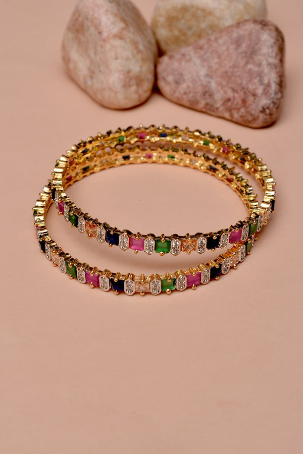 Size 2-8 Party Wear Multicolor Bangles