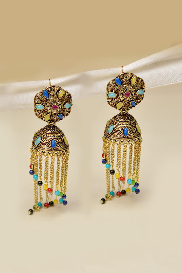 Party Wear Multicolor Earrings