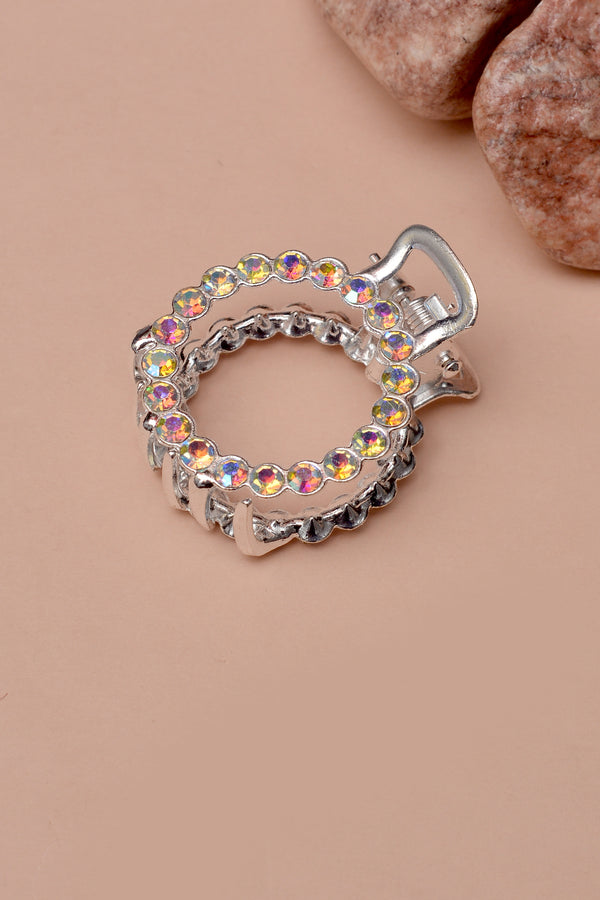 Party Wear Multicolor Silver Hair Accessories