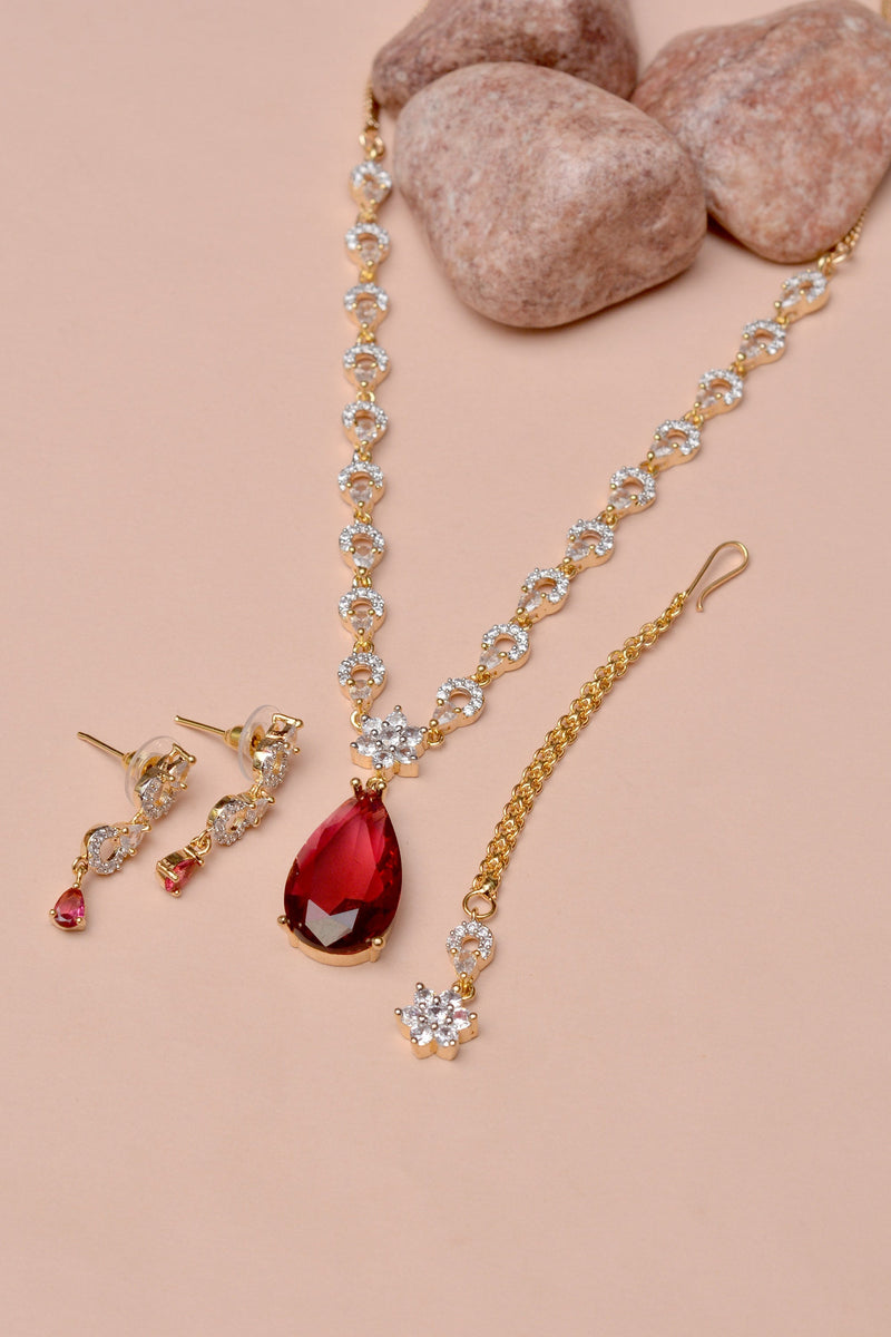 Party Wear Red Party Set