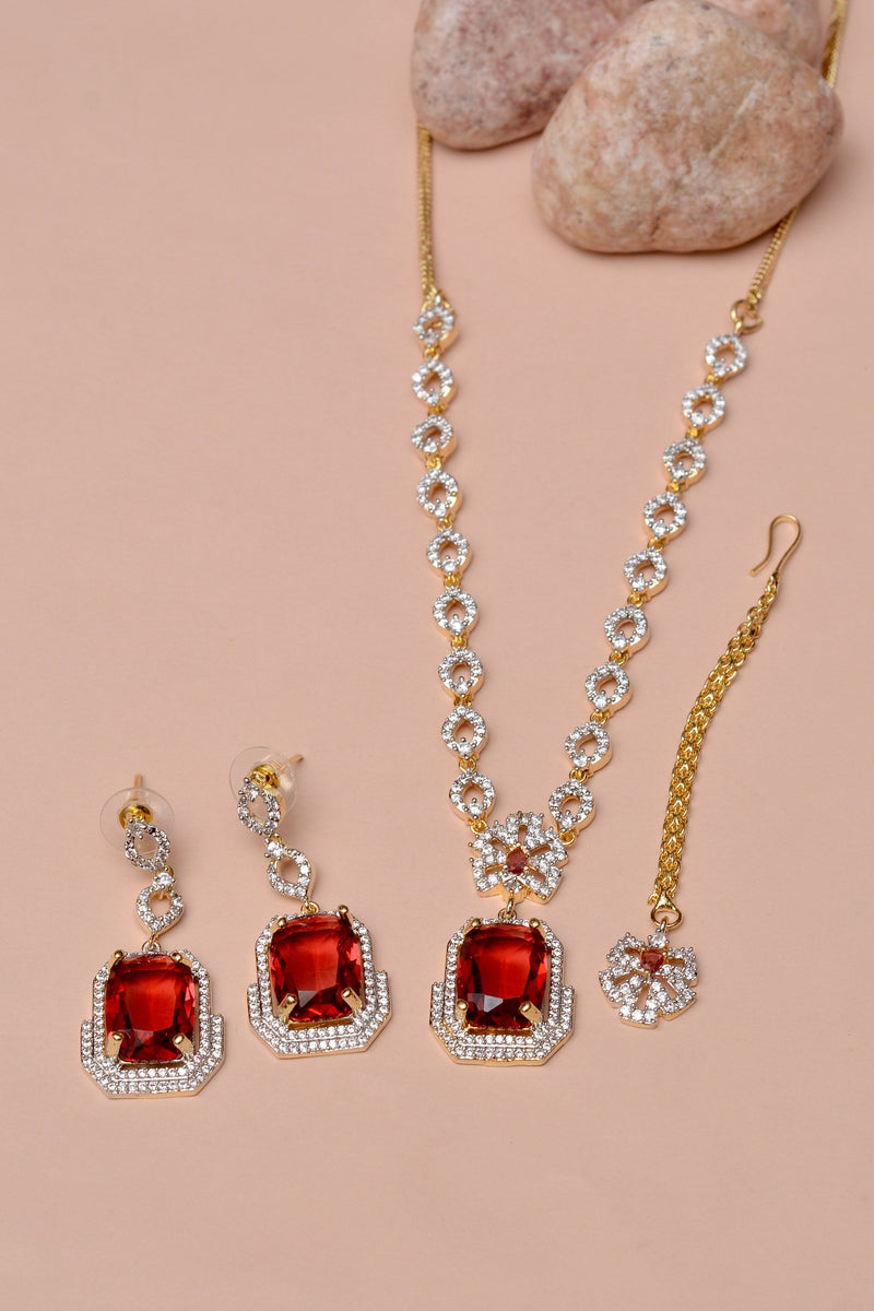 Party Wear Red Party Set